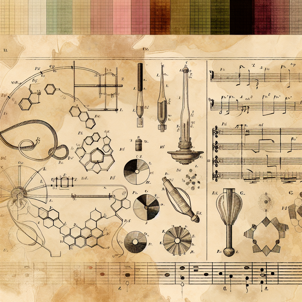 Vintage pen-and-ink illustration about design - Design Systems: Building a Visual Symphony
