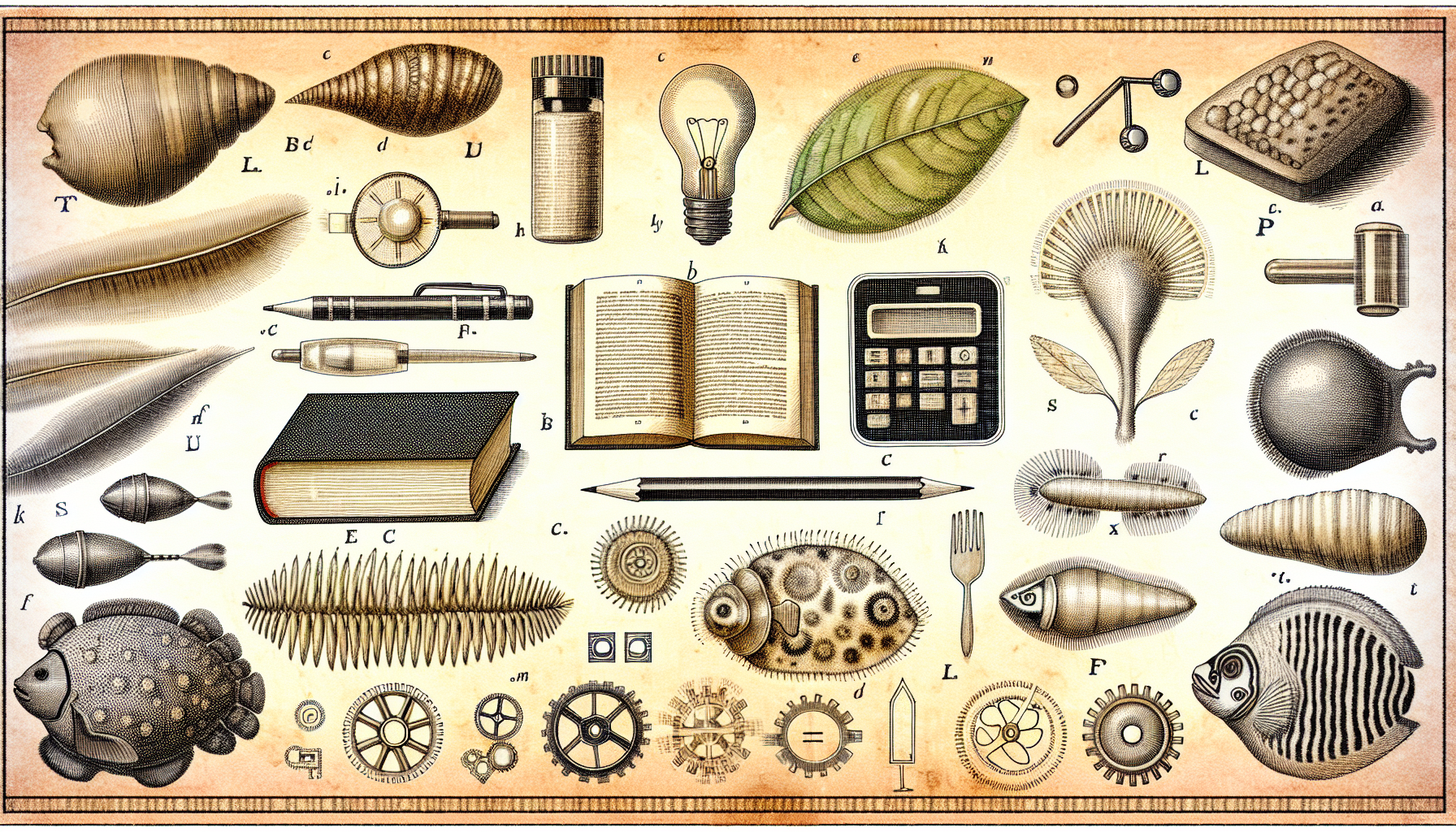 Vintage pen-and-ink illustration about education - Digital Literacy Tools: Unlock Your Learning Edge