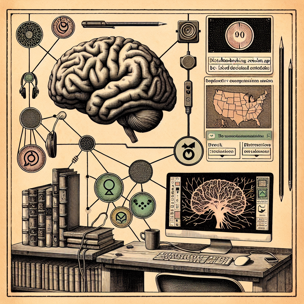 Vintage pen-and-ink illustration about productivity - Unlock Deep Focus: Master Time with Free Tools