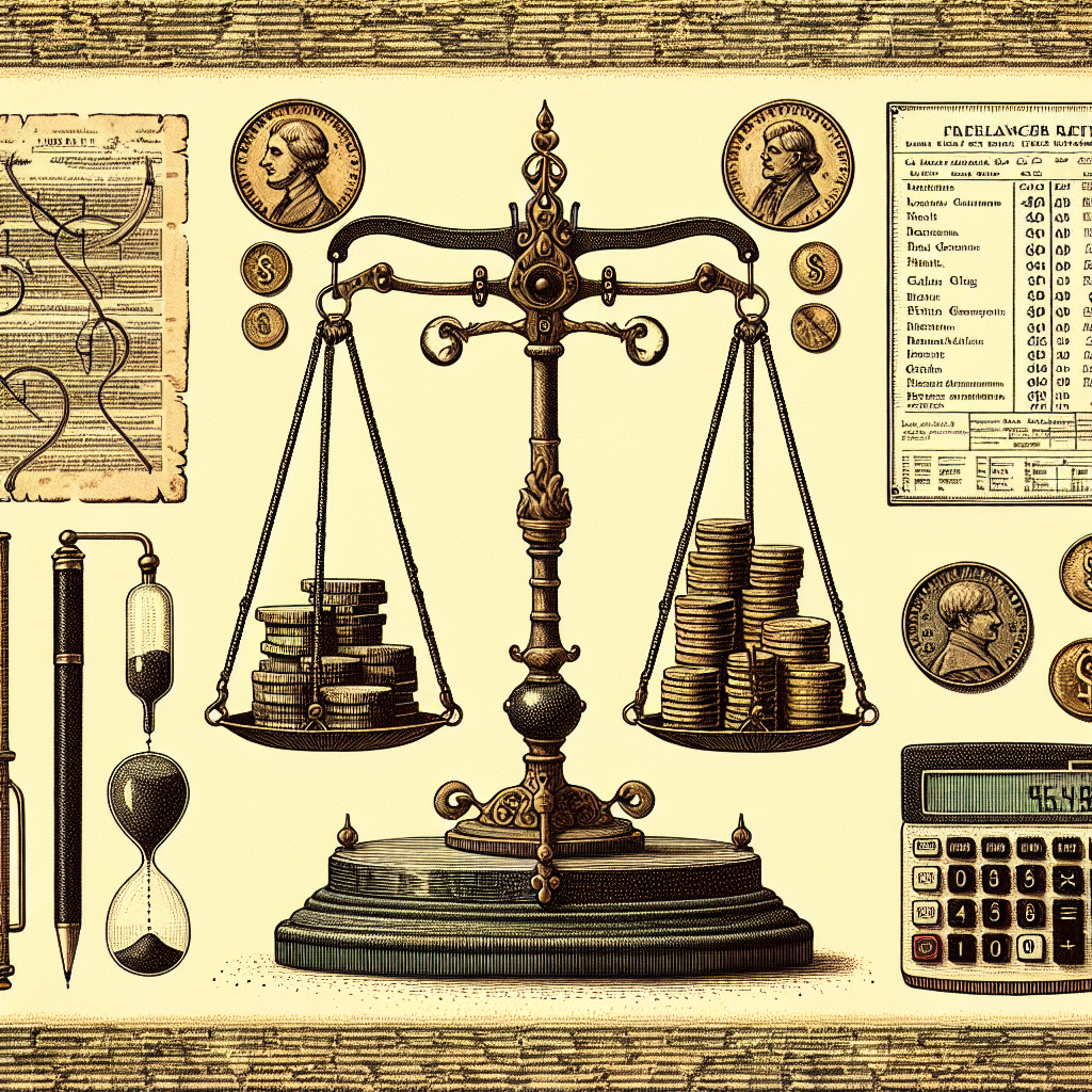 Vintage pen-and-ink illustration about business - Mastering Pricing Strategies for Freelancers